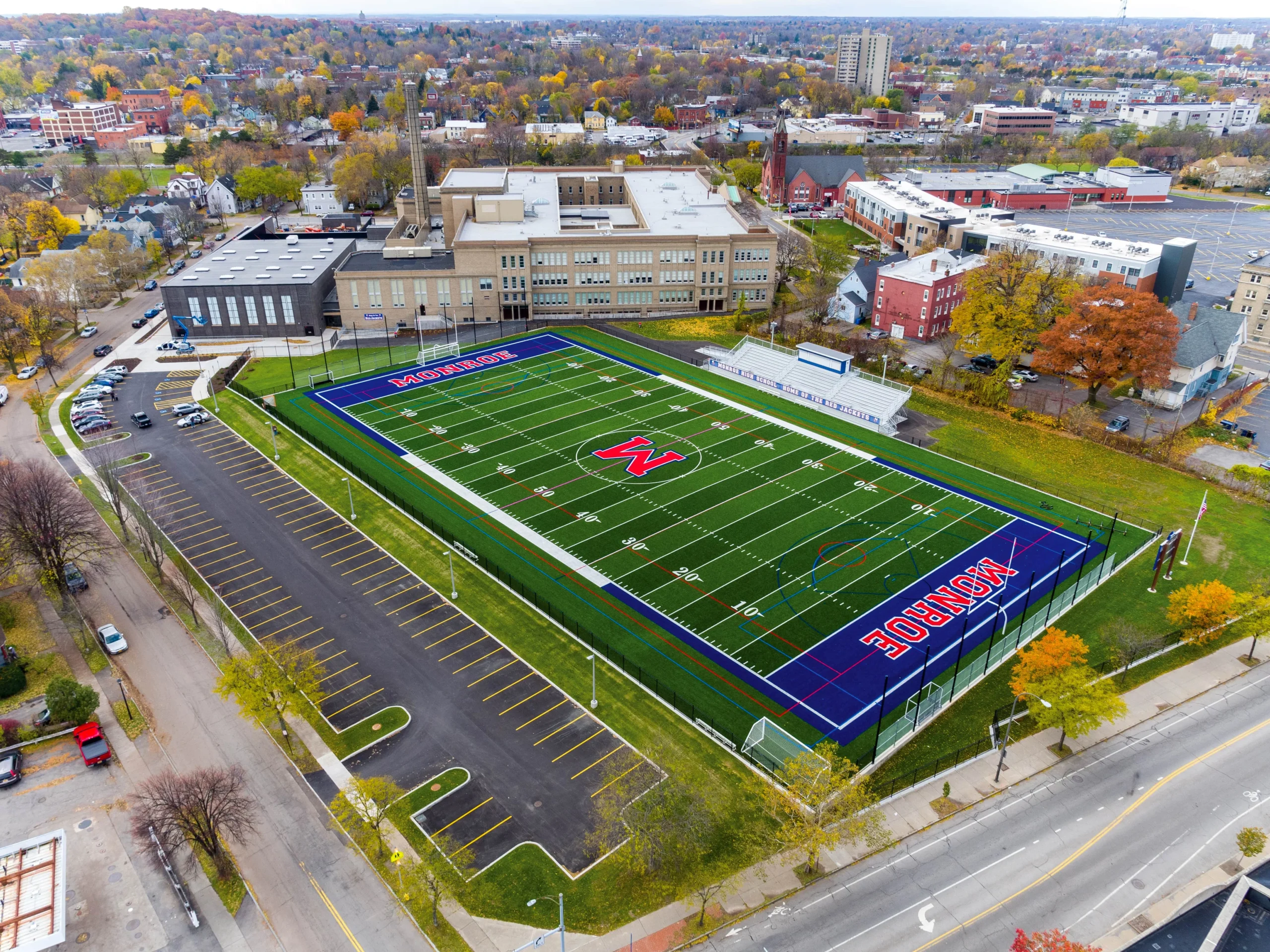 Monroe High School_Aerial - Center Photo-min